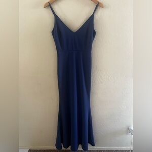 Lulus Maxi Glam Blue Dress sz XS